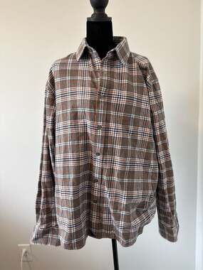 UNTUCKit Quenterra Plaid Flannel Shirt Men's X-Large